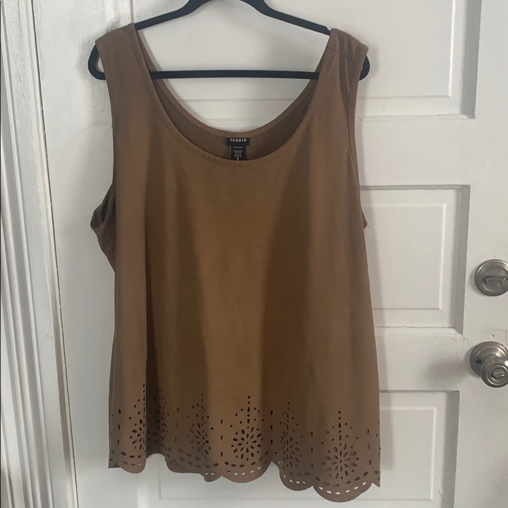 Torrid size 3 tan tank top